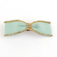 Fashion Hair Jewelry/ Ribbon Hair Clip/Diamond Hair Clip (XHB1422)